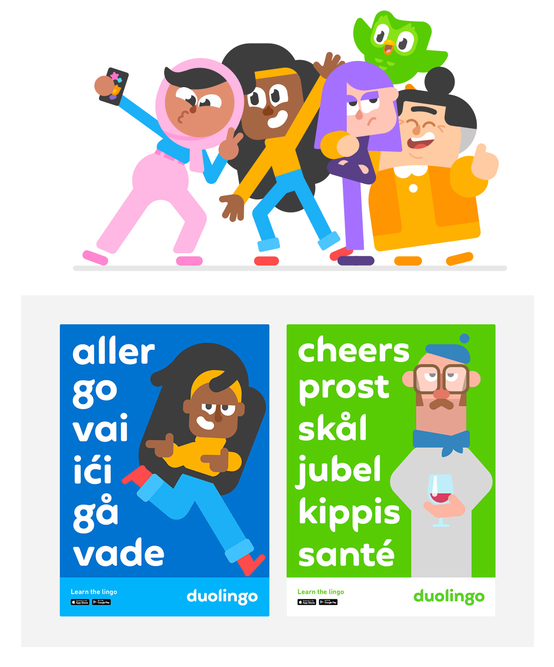 Duolingo brand illustration